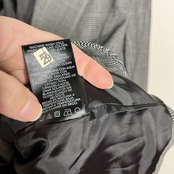 Norma Kamali Blazer Womens 18 Houndstooth Single Button Jacket Lined‎ Career - Picture 10 of 16